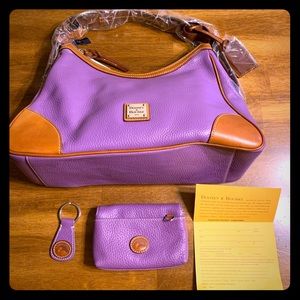 💜NWT Dooney & Bourke Harrison Hobo W/ Accessories